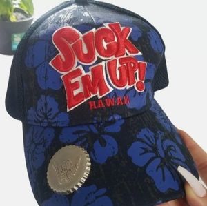 Suck Em Up Hawaii Beer Drinking Hat With Built In Bottle Opener Y2K